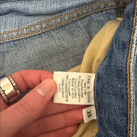 Rag & Bone Light Blue Denim Jeans - Picture 4 of 5